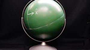 Chalkboard globe