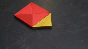 Collection of red and yellow triangles