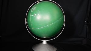 Chalkboard globe